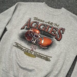 Vintage Texas A&M Aggies on a Lee Tag‎ USA Made Crewneck Sz Medium Football